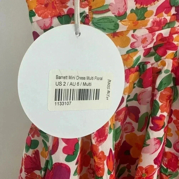 New with tags Princess Polly Barrett Multi floral print summer mini dress - Picture 4 of 7